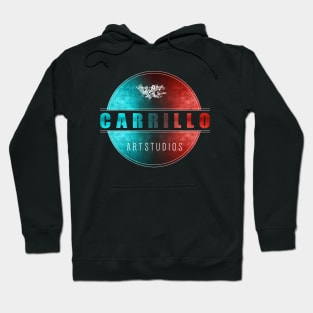 carrillo art studios logo blue and red Hoodie